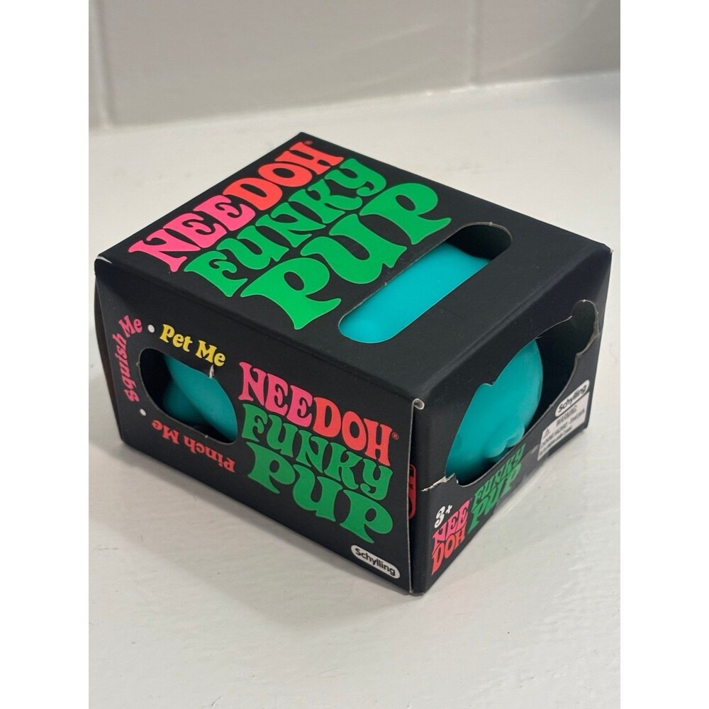 New in Box Schylling NeeDoh Funky Pup in blue